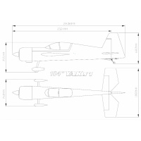 Yak 54 - 104" V1 - white/blue - A