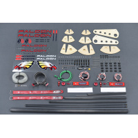 Falcon 71" - rot/schwarz/grau/weiß - A