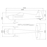 Laser 260 - 88" - weiß/orange/blau - B
