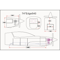 Edge 540 - 74" - V2 - grau/grün/weiß - D